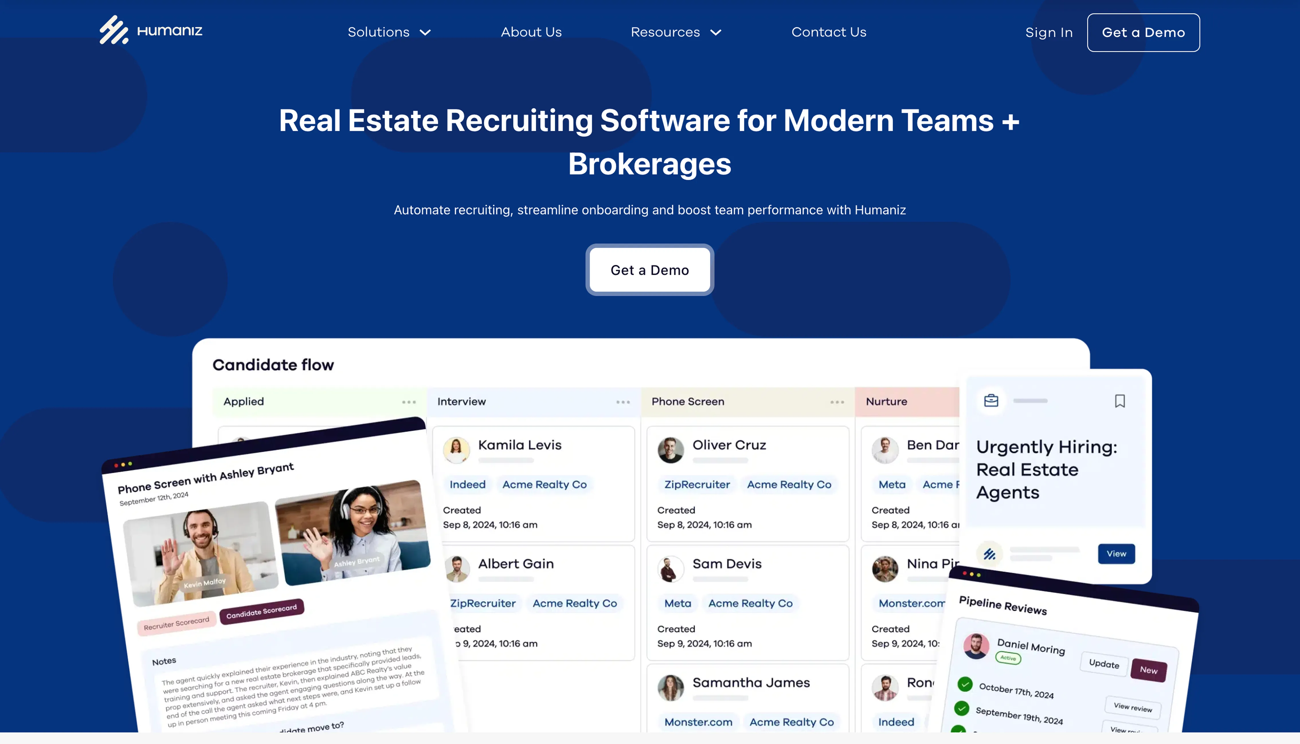 Humaniz — custom technology website design by PNW Contractor Marketing