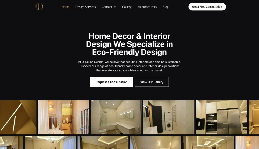 Olgaline Design website